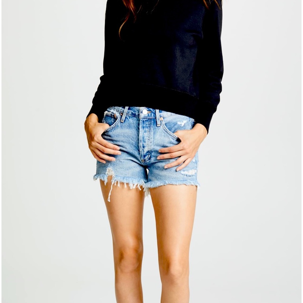 Agolde Parker Denim Shorts